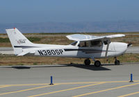 N380SP @ KSQL - 2001 Cessna 172S taxiing @ San Carlos Airport, CA - by Steve Nation