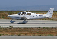 N760P @ KSQL - Locally-based 2004 Cirrus SR22 taking off @ San Carlos Airport, CA - by Steve Nation