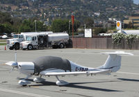 C-FDJF @ KSQL - Canadian 2006 Diamond DA-40 a long way from home @ San Carlos Airport, CA - by Steve Nation