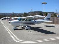 N73618 @ KSQL - Petaluma, CA-based 1976 Cessna 172M across the SF Bay @ San Carlos Airport, CA - by Steve Nation