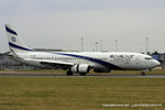 4X-EHE @ EGGW - El Al Israel Airlines - by Chris Hall