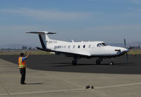 N817SA @ KAPC - Surf Air PC-12/47E arriving at KAPC (Napa County Airport) from KHHR (Hawthorne Municipal Airport/Jack Northrop Field) - by Steve Nation