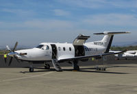 N817SA @ KAPC - Surf Air PC-12/47E parked at KAPC (Napa County Airport) before return trip to KHHR (Hawthorne Municipal Airport/Jack Northrop Field) - by Steve Nation
