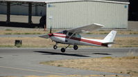 N5151B @ KRHV - Locally-based 1979 Cessna 152 making a very rough and scary departure at Reid Hillview Airport, San Jose, CA. Photo taken from the control tower. - by Chris Leipelt