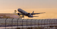 A6-ENO @ ESSA - In the last light of the day. - by Owe Hanqvist
