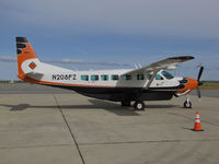 N208FZ @ KPRB - Valley Logistics LLC (Signal Hill, CA) Cessna 208B visiting @ Paso Robles Municipal Airport, CA - by Steve Nation