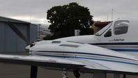 N678SW @ KRHV - M E Mullaly Inc (Pacific Grove, CA) 1991 Cessna 421C parked on the transient ramp for an early morning wash at Reid Hillview Airport, San Jose, CA. - by Chris Leipelt