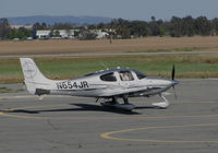 N654JR @ KPRB - 2010 Cirrus SR22 taxiing @ Paso Robles Municipal Airport, CA - by Steve Nation