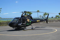 N9511 @ PHNL - Makani Kai Helicopters 1980 Eurocopter AS-350B-2 @ Honolulu International Airport Executive Ramp - by Steve Nation
