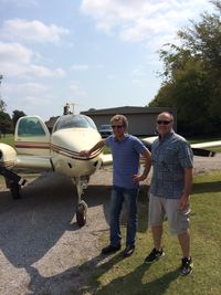 N7123N @ O38 - Sven Larson and David Peterson at Gundy's Airport near Tulsa, OK, with N7123N where it had been hangared the past 10 years. - by Sven Larson