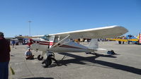 N45488 @ KWVI - 1946 Luscombe 8A on display at the Watsonville Fly-In 2015. - by Chris Leipelt