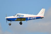 G-AZFC @ EGSH - Landing at Norwich. - by Graham Reeve