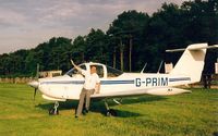 G-PRIM @ EGHA - G-PRIM at Compton Abbas EGHA in 1990 flown in by Ken Smith - by Hazel Smith