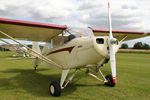G-BTBY @ X5FB - Piper PA-17 Vagabond, Fishburn Airfield, August 6th 2015. - by Malcolm Clarke