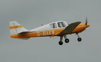 G-BAKW @ EGFH - Visiting Beagle Pup departing Runway 04. - by Roger Winser