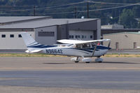 N96642 @ BFI - Cessna 182 during engine warm up. - by Eric Olsen