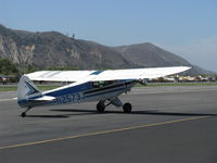N2573J @ SZP - 1979 Piper PA-18-150 SUPER CUB, Lycoming O-320 150 Hp, taxi - by Doug Robertson