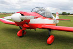 G-BCLU @ X5FB - SAN Jodel D-117 at Fishburn Airfield, August 15th 2105. - by Malcolm Clarke