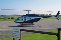 G-PTOO @ EGFH - Longranger lV, P2 Air Ltd, Huggate-Carters Barn based, previously C-FVSU, 5Y-BKR, N340AJ, seen at the pumps. - by Derek Flewin