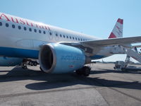 OE-LBI @ LIRF - Austrian Airlines A320-200 Wing Section - by Christian Maurer