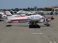 N15695 @ KCCR - 1972 Piper PA-28-180 Race #26 for Women's 2014 Air Race Classic from Concord, CA to York, PA. Photo taken at Buchanan Field (KCCR) two days before the race. Pilots were Carolyn, Lydia and Cara Baldwin. - by Steve Nation