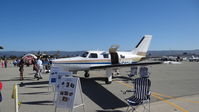 N4319M @ KWVI - 1983 Piper Malibu on display at the 2015 Watosnville Fly-In. - by Chris Leipelt
