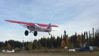 N7498L @ AK28 - First flight after restoration - by Steven Conatser