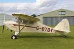 G-BTBY @ X5FB - Piper PA-17 Vagabond at Fishburn Airfield, August 16th 2015. - by Malcolm Clarke