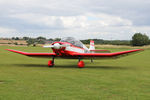 G-BCLU @ X5FB - SAN Jodel D-117 at Fishburn Airfield, August 15th 2015. - by Malcolm Clarke