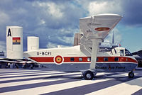 G-BCFI @ EGLF - Short SC-7 3M-400 Skyvan [SH1930] (Short Brothers PLC) Farnborough~G 08/09/1974. From a slide. For the Ghana Air Force.
