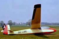 OO-ZBE @ EBAL - Schleicher Ka.7 Rhonadler [447] Aalst~OO 13/05/1979. From a slide. - by Ray Barber