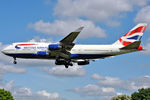 G-BNLX @ EGLL - On short finals at LHR