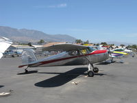N3124N @ SZP - 1947 Cessna 120, Continental C85 85 Hp, this aircraft has the side windows mod by STC, similar to the C140. This is a common mod to the C120. - by Doug Robertson