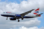 G-EUPW @ EGLL - On short finals at LHR
