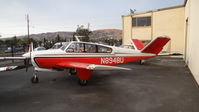 N8948U @ KRHV - Locally-based 1965 Beech S35 Bonanza sitting at the Lafferty Hangar at Reid Hillview Airport, San Jose, CA. - by Chris Leipelt