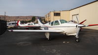 N808R @ KRHV - Locally-based 1960 Beech 35 sitting beside the Lafferty Hangar at Reid Hillview Airport, San Jose, CA. - by Chris Leipelt
