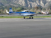 N8667H @ SZP - 1947 North American NAVION, Continental IO-520 285 Hp upgrade, landing roll from morning test flight. This pilot ALWAYS does a solo test flight BEFORE taking Young Eagles for rides. Bravo Zulu to Dave! - by Doug Robertson