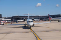 N536EA @ ORD - Bomardier CL-600 at ORD - by Eric Olsen