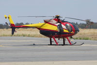 N9276F @ KPRB - Sun West (Anaheim, CA) 1978 Hughes 369D visiting @ Paso Robles Municipal Airport, CA