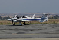 N242FB @ KPRB - Orange County, CA-based 2014 Diamond Aircraft DA42 NG @ Paso Robles Municipal Airport, CA - by Steve Nation