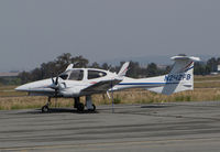 N242FB @ KPRB - Orange County, CA-based 2014 Diamond Aircraft DA42 NG @ Paso Robles Municipal Airport, CA - by Steve Nation