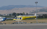 N371AH @ KPRB - Del Rio Aviation 1975 Bell 206B-III @ Paso Robles Municipal Airport, CA Home Base - by Steve Nation