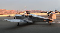 N3243K @ KRHV - Locally-based Globe GC-1B parked in front of its hangar at Reid Hillview Airport, San Jose, CA. - by Chris Leipelt