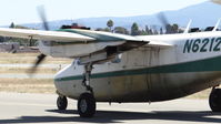 N6212X @ KRHV - Locally-based 1963 Aero Commander 500-B taxing back to its hangar at Reid Hillview Airport, San Jose, CA. - by Chris Leipelt