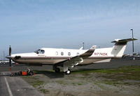 N774DK @ KPAO - Locally-Based 1996 PC-12/45 in old color scheme @ Palo Alto Airport, CA - by Steve Nation