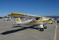 N1474B @ KWVI - 1948 Luscombe 8F on display at the 2015 Watsonville Fly In. - by Chris Leipelt