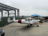 N5694F @ SZP - 1966 Alon A2 AIRCOUPE, Continental C90 90 Hp. New construction CAF SoCal Wing hangar in build, background. See more under Airports-CMA, KCMA. - by Doug Robertson