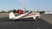 N45488 @ KRHV - 1946 Luscombe 8A parked on transient parking at Reid Hillview Airport, San Jose, CA. - by Chris Leipelt