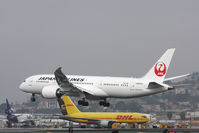 JA824J @ KSAN - 2nd landing ever - by Peter Pabel