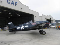 N1078Z @ CMA - 1963 S&S Special/Grumman F6F-5 HELLCAT 'Minsi III', P&W R-1820 10W DOUBLE WASP 2,200 Hp. Impressive WWII 30 kill record, plus 2 enemy vehicles, Experimental Exhibition class, on CAF ramp - by Doug Robertson